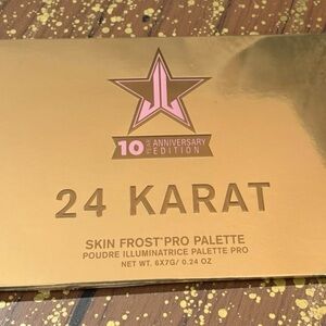 💛JEFFREE STAR💛10th Anniversary Edition 24 Karat Skin Frost Pro Palette/NIB